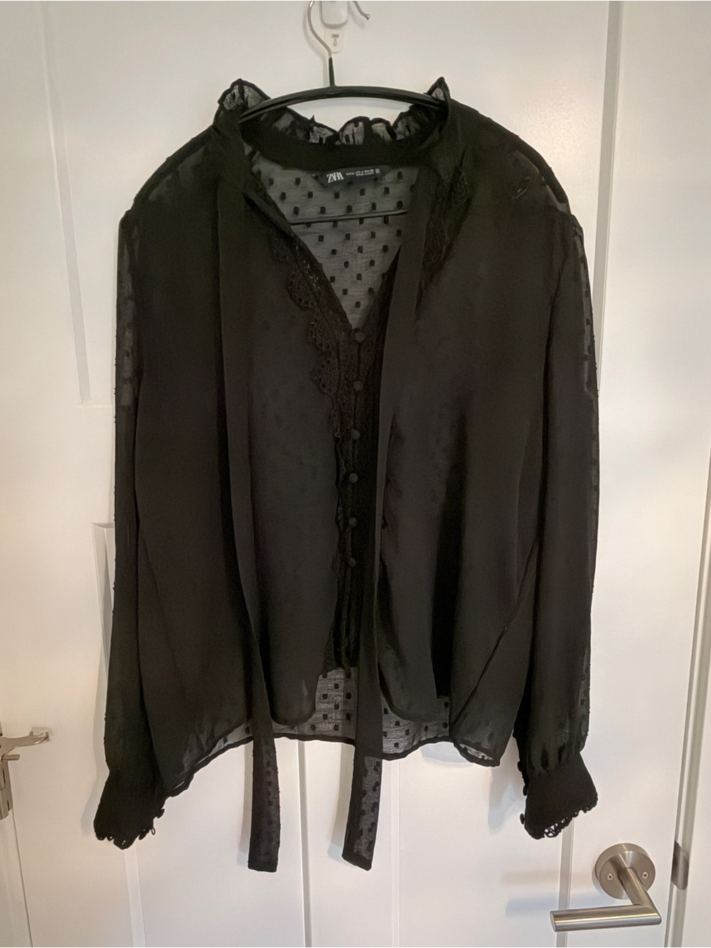 ZARA sheer blouse
